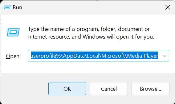 Locating Windows Media Player library files 1.png